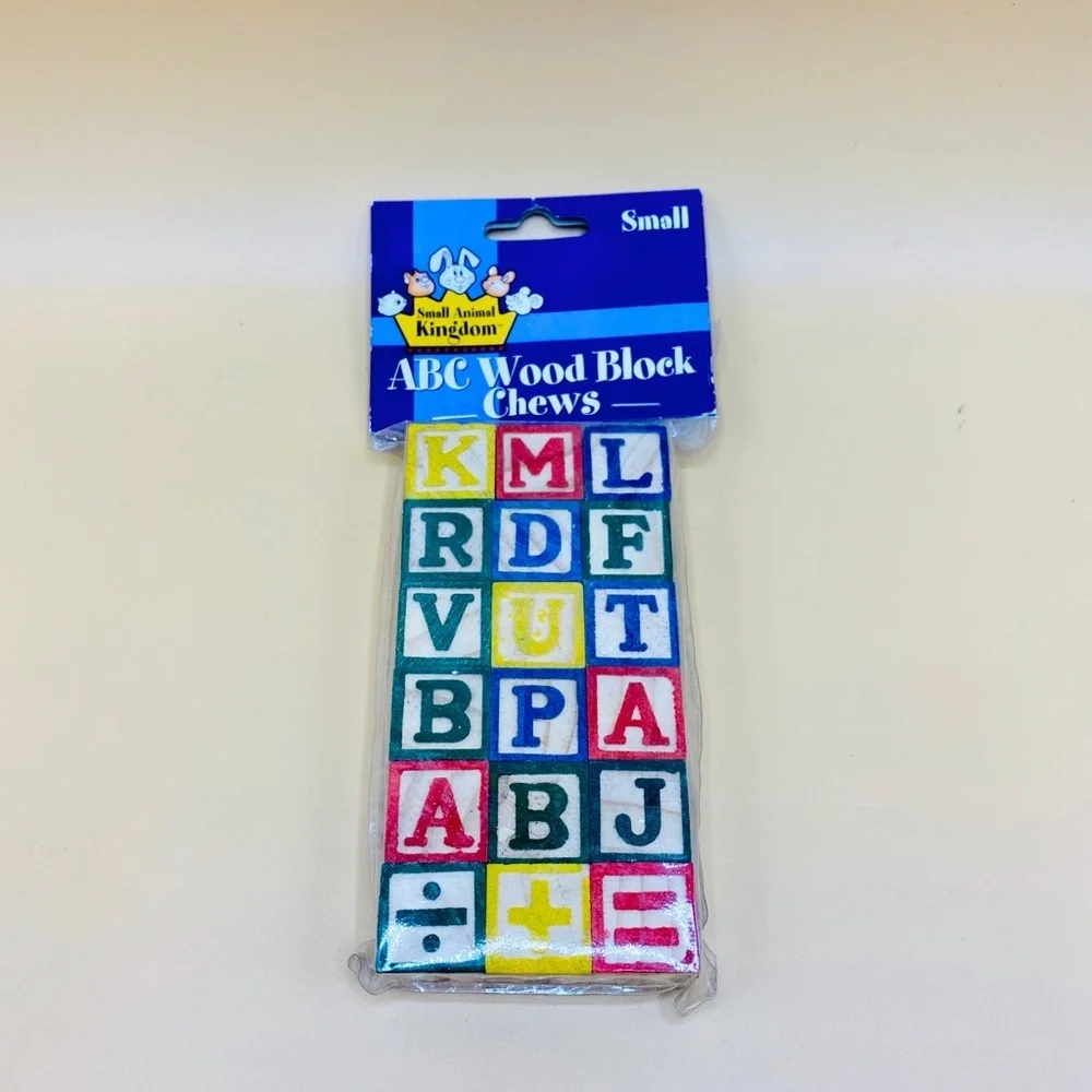 Small Animal Kingdom ABC Pet Wood Chew Blocks